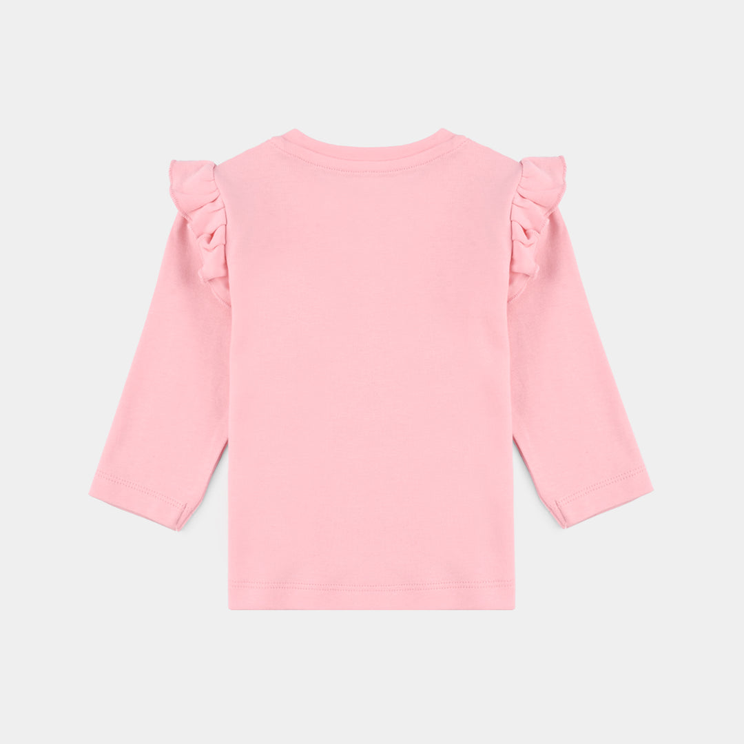Infant Girls Cotton Interlock Pyjama + Tee F/S Bambi - Pink