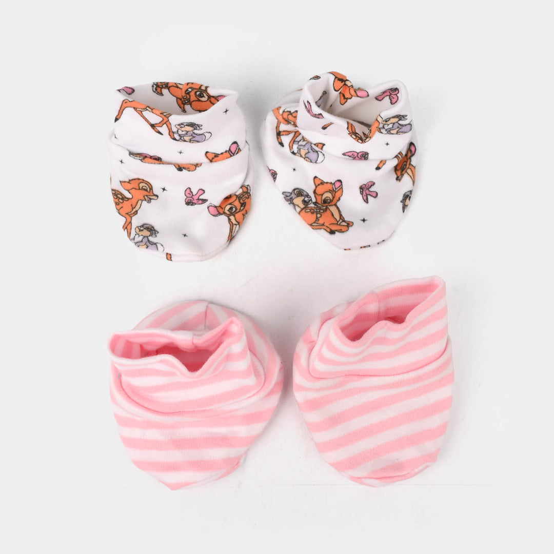 Baby Girl Mittens – 2 Pairs (Newborn)