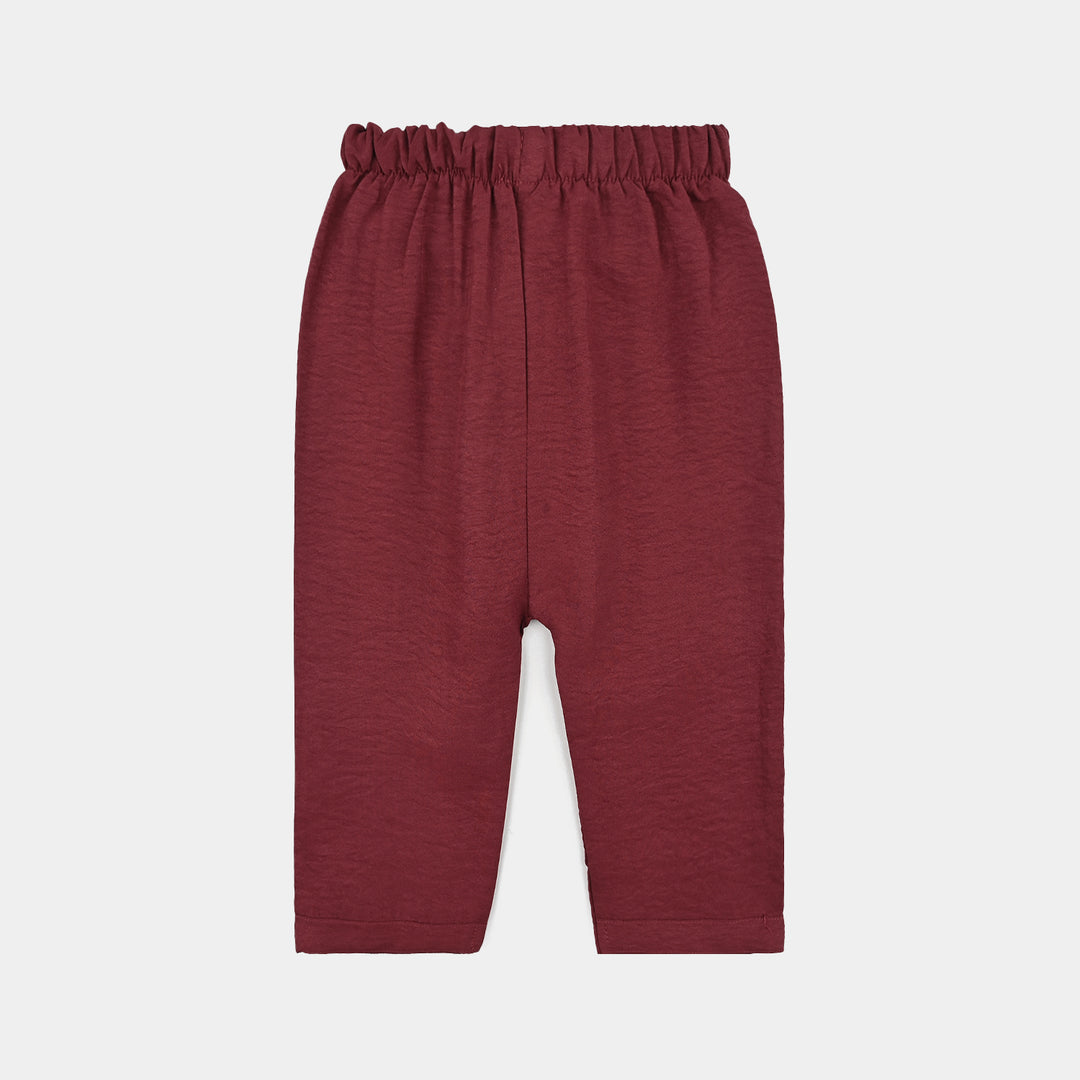 Infant Girls Viscose Nightwear -Basic-Red