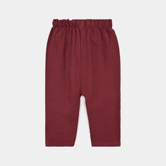 Infant Girls Viscose Nightwear -Basic-Red