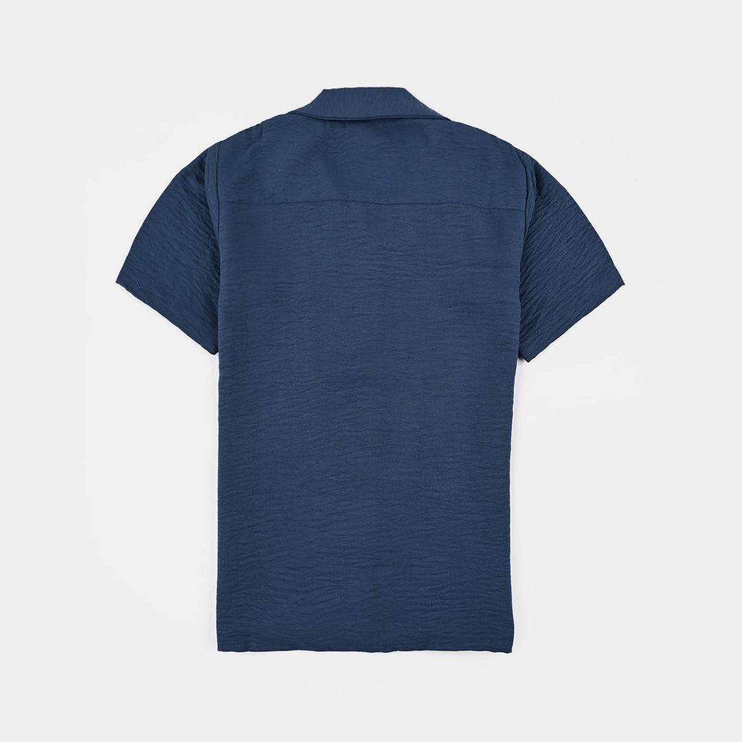 Girls Viscose Woven Nightwear -Basic-BLUE