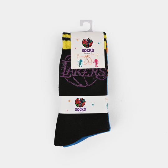 Boys Pack of 2 Socks Lakers-Black.Blue