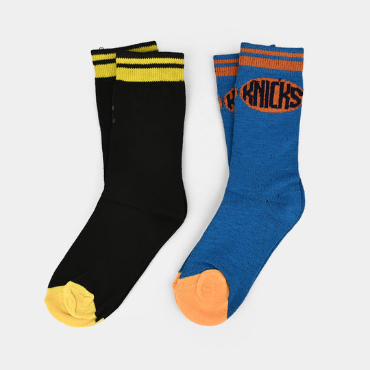 Boys Pack of 2 Socks Lakers-Black.Blue
