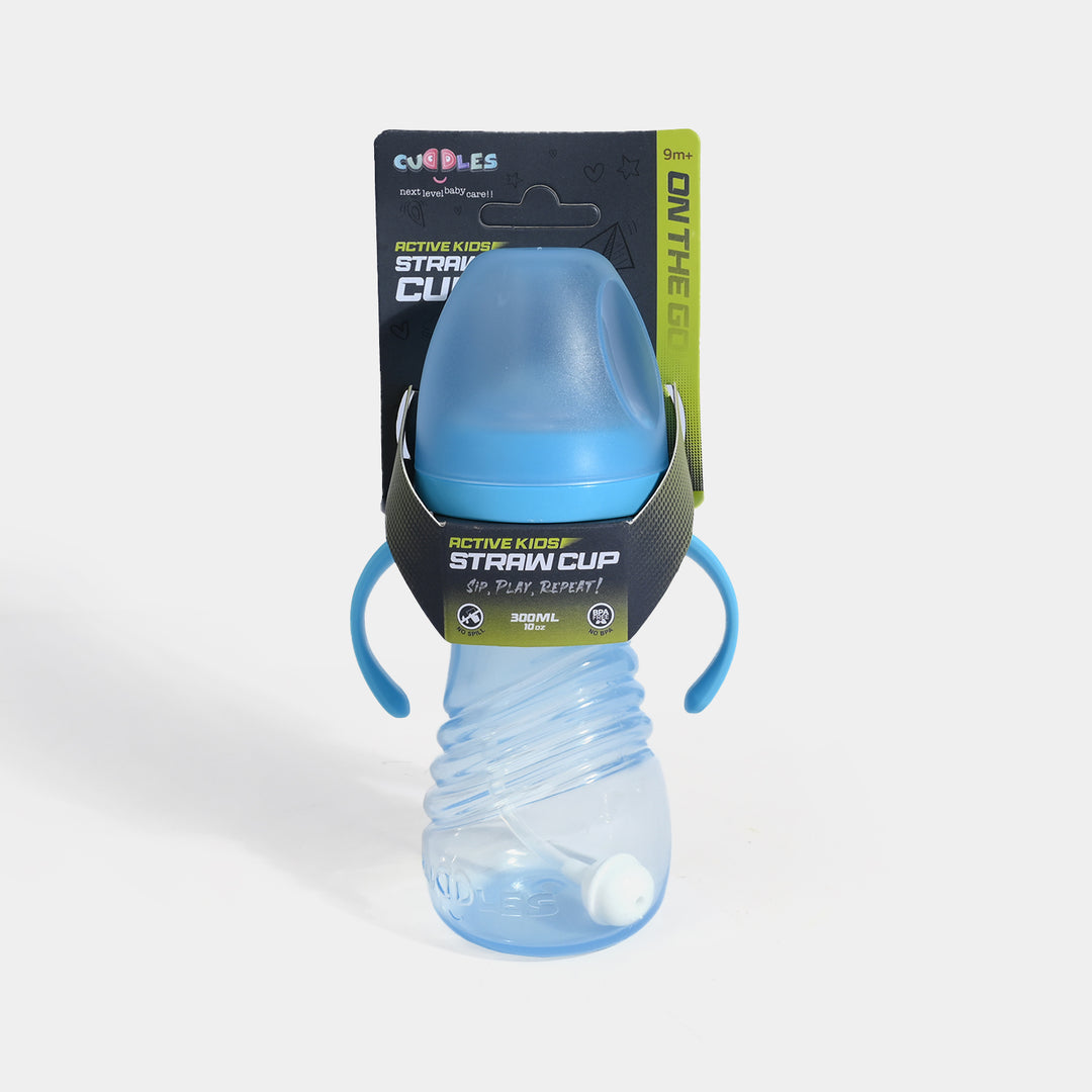 Active kids Straw cup 300ml with handle