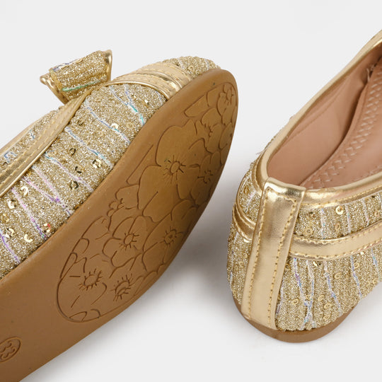 Girls Pumps 1341-GOLDEN