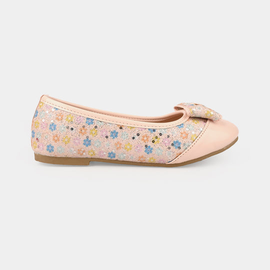 Girls Pumps 1342-Peach