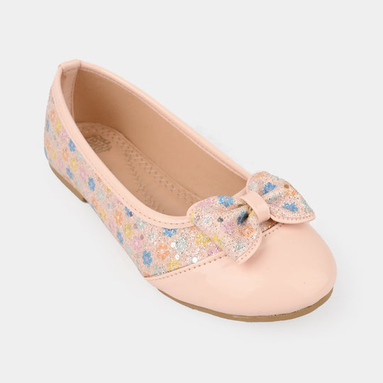 Girls Pumps 1342-Peach