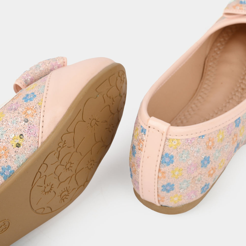 Girls Pumps 1342-Peach