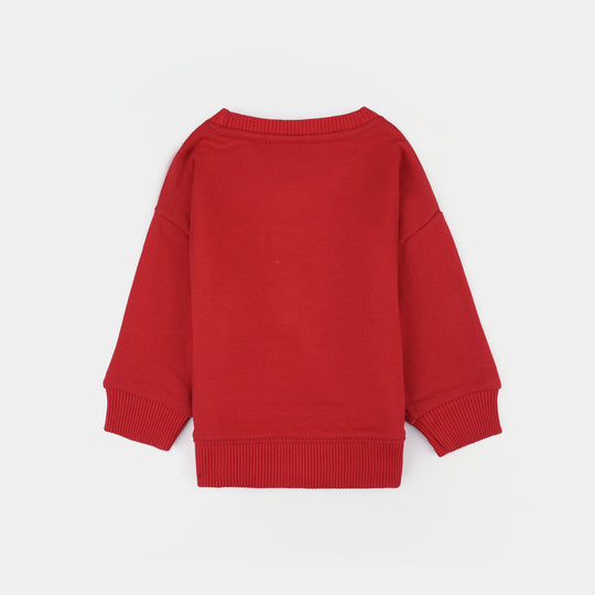 Infant Boys Cotton Terry Sweatshirt Tokyo-Salsa