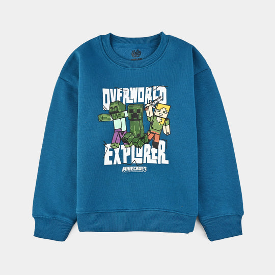 Boys Fleece Sweatshirt-Blue