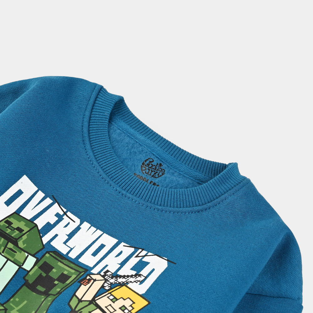 Boys Fleece Sweatshirt-Blue