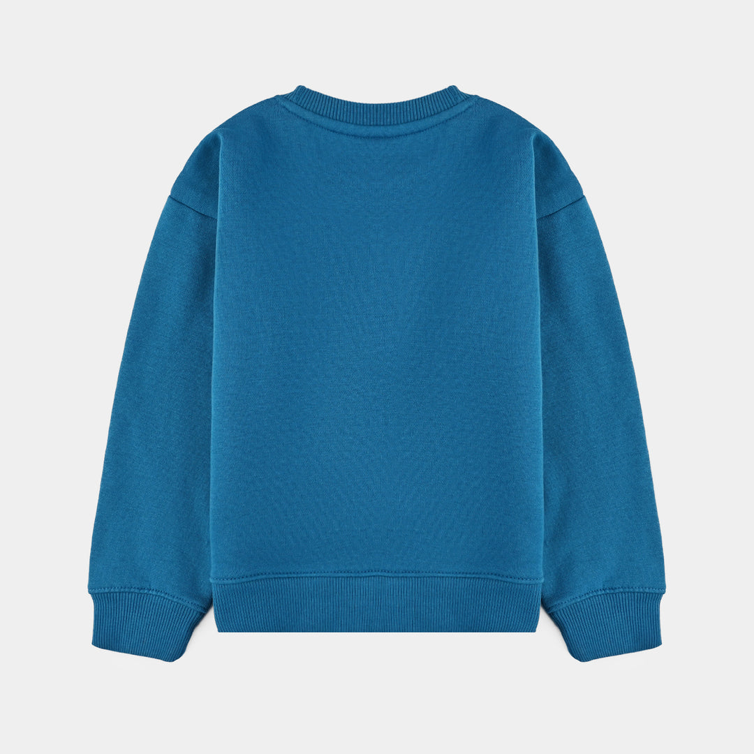 Boys Fleece Sweatshirt-Blue