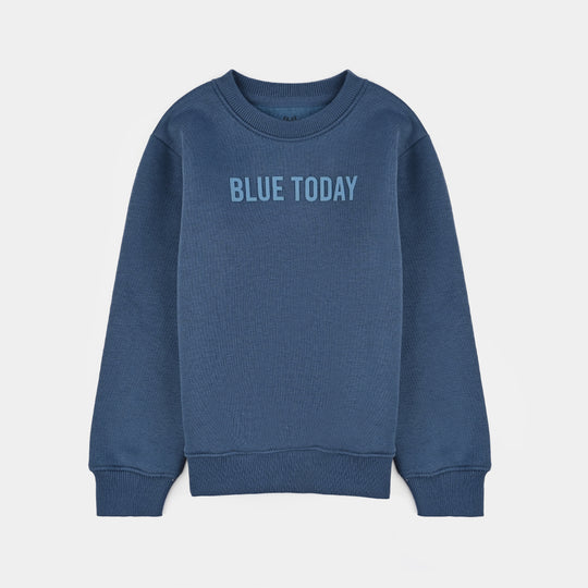 Boys Fleece Sweatshirt Blue Today-Stellar