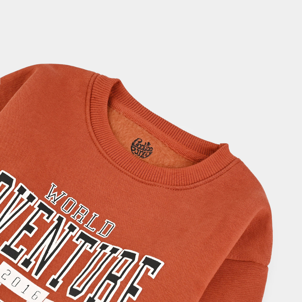 Boys Fleece Sweatshirt Adventure-Orange