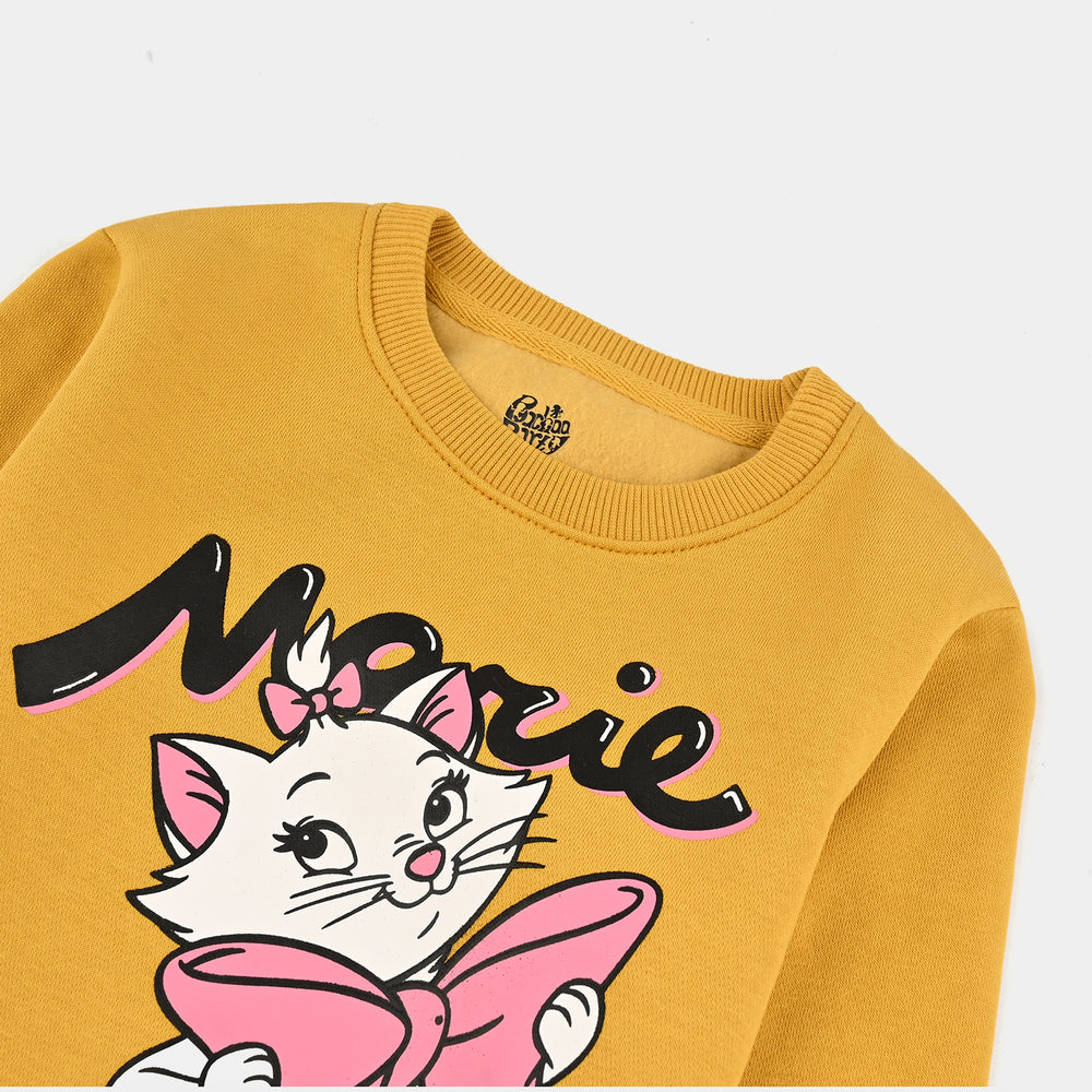 Girls Fleece Sweatshirt Character-Yellow