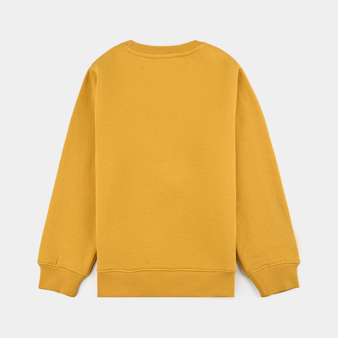 Girls Fleece Sweatshirt Character-Yellow