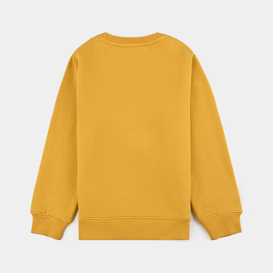 Girls Fleece Sweatshirt Character-Yellow