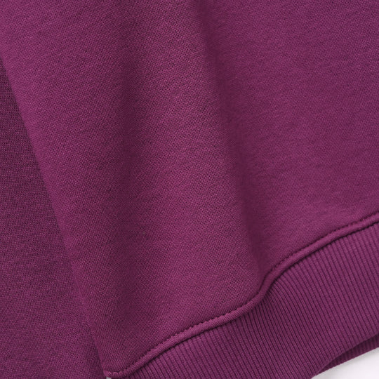 Girls Fleece Sweatshirt Favorite Purple-Dark Purple