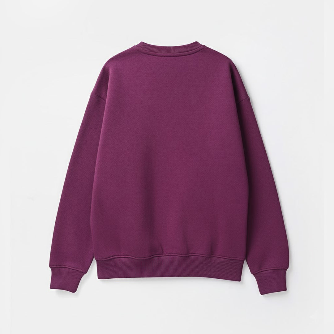 Girls Fleece Sweatshirt Favorite Purple-Dark Purple