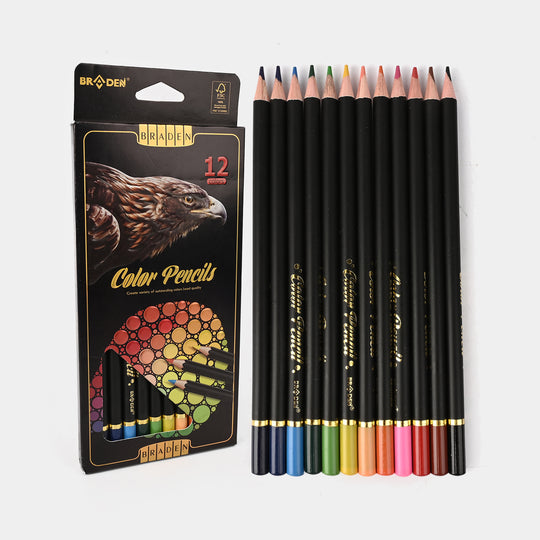 Braden Color Pencils | Premium Quality | 12PCs