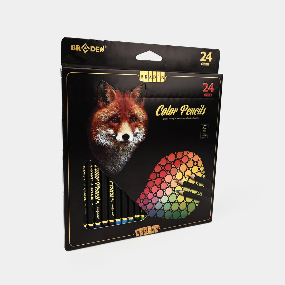 Braden Color Pencils | Premium Quality | 24PCs