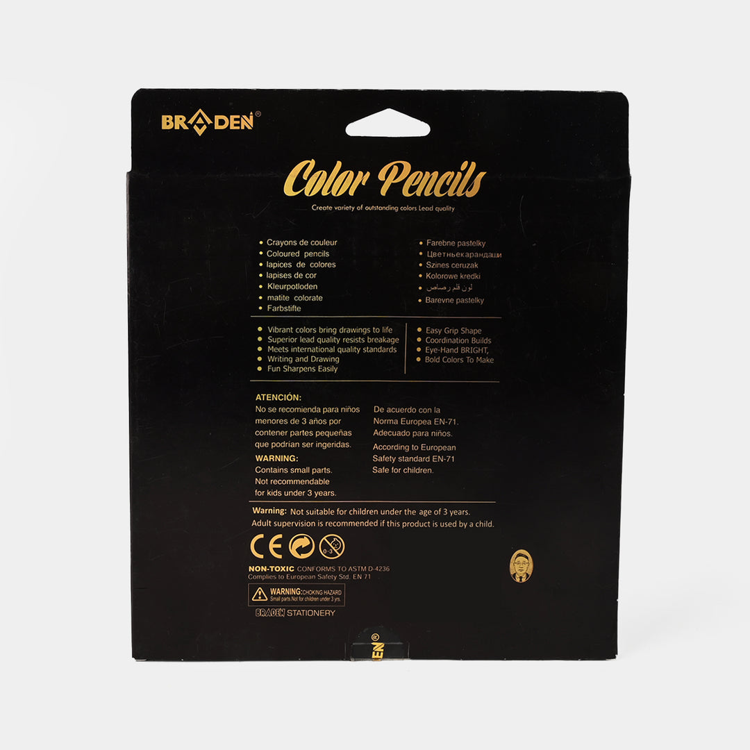 Braden Color Pencils | Premium Quality | 24PCs