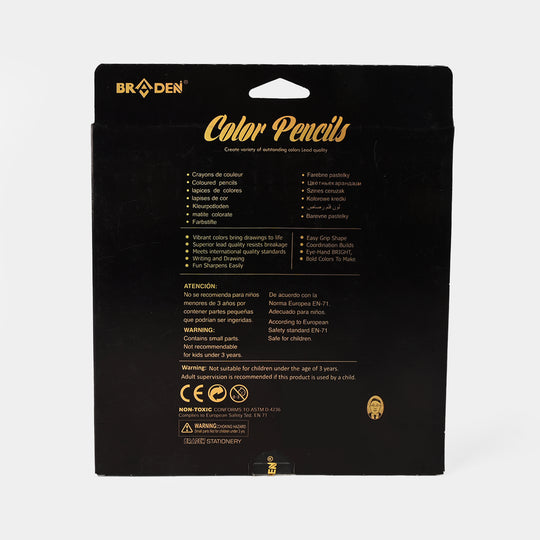 Braden Color Pencils | Premium Quality | 24PCs