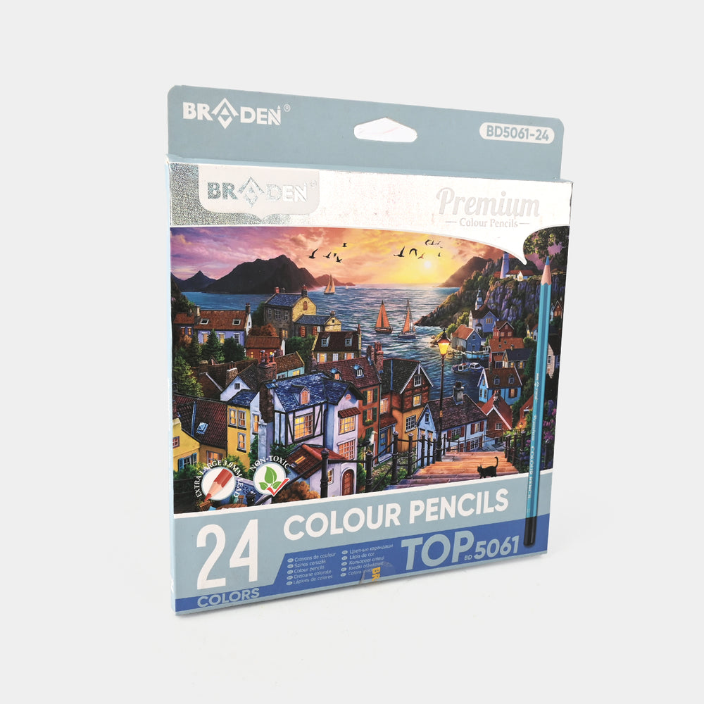 Braden Color Pencils 24PCs For Kids