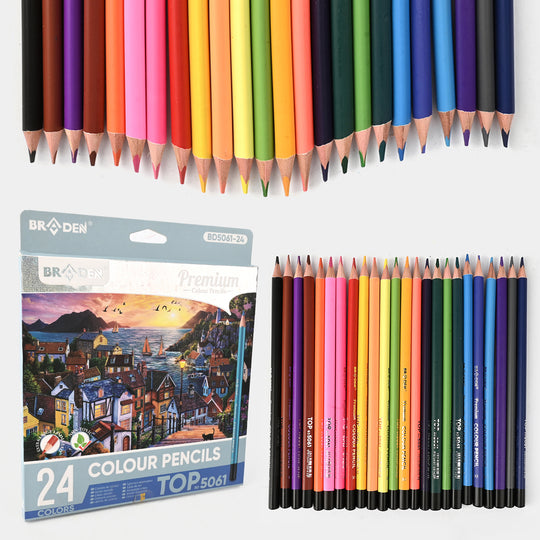 Braden Color Pencils 24PCs For Kids