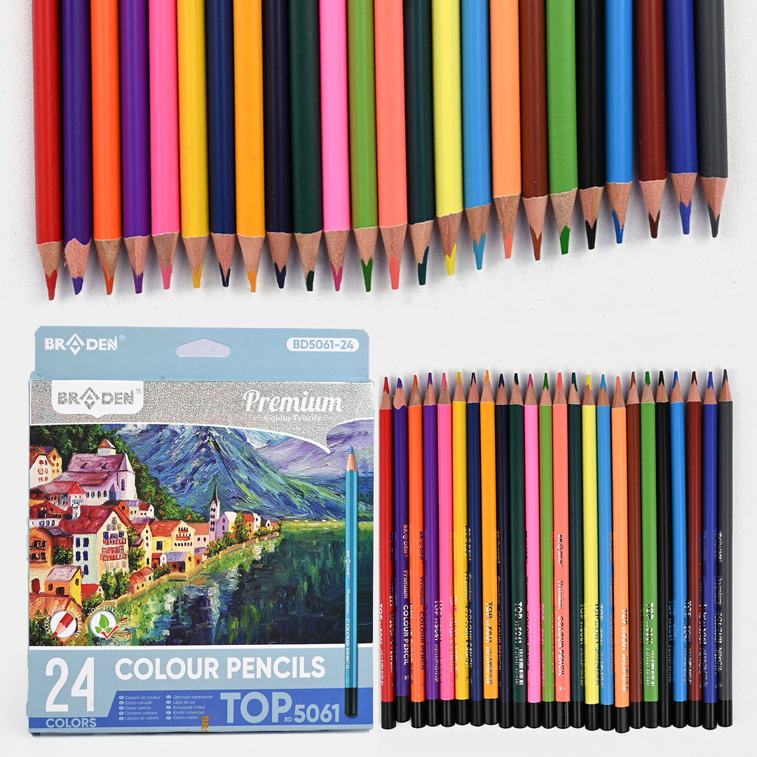 Braden Color Pencils 24PCs For Kids