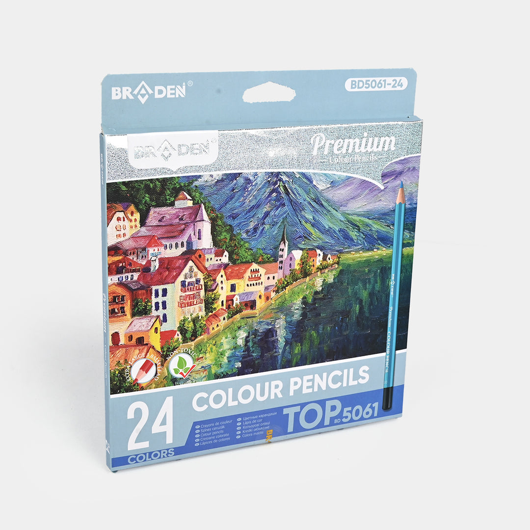 Braden Color Pencils 24PCs For Kids
