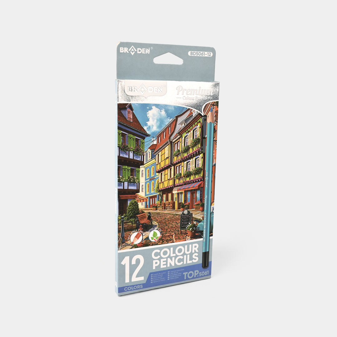 Braden Color Pencils 12PCs For Kids