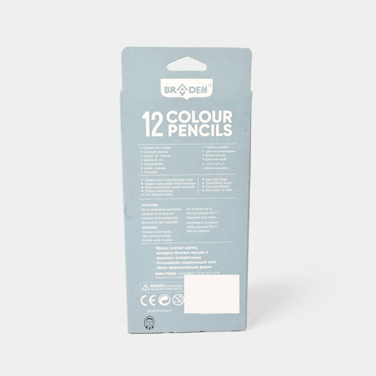 Braden Color Pencils 12PCs For Kids