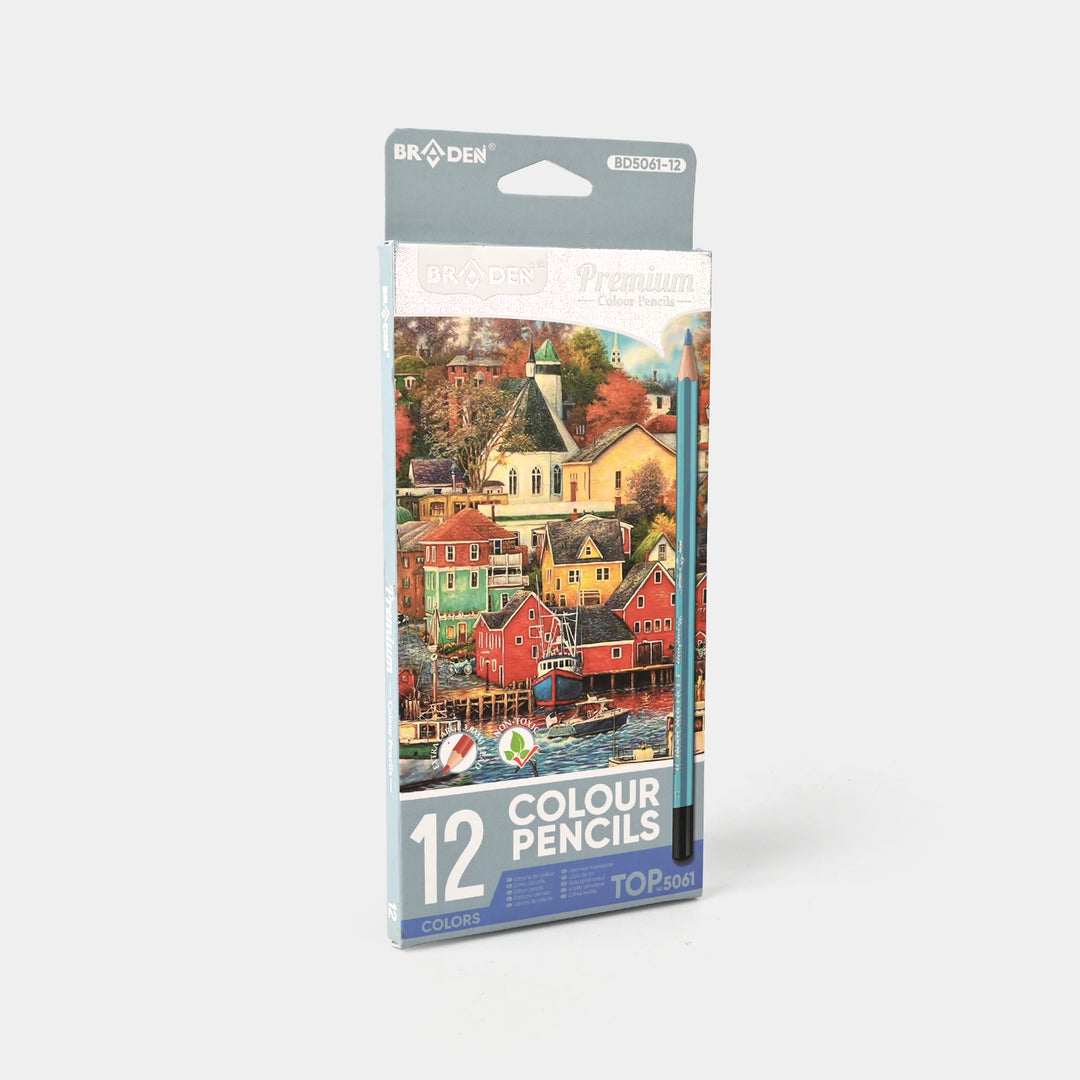 Braden Color Pencils 12PCs For Kids