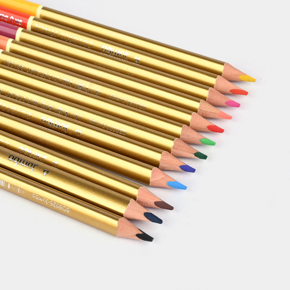 Braden Jumbo Color Pencils 12PCs For Kids