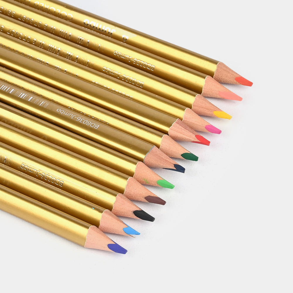 Braden Jumbo Color Pencils 12PCs For Kids