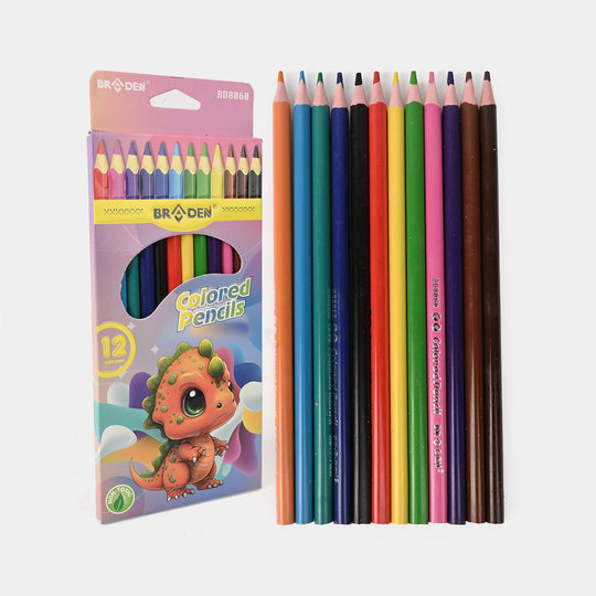 Braden Colored Pencils | Vivid & Break-Resistant | 12PCs