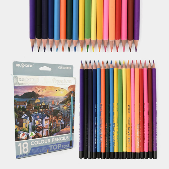 Braden Color Pencils 18PCs For Kids