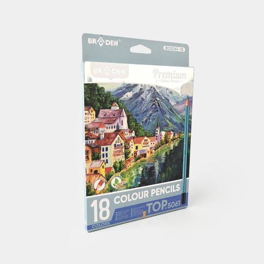 Braden Color Pencils 18PCs For Kids