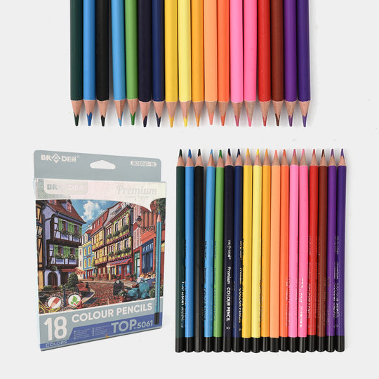Braden Color Pencils 18PCs For Kids