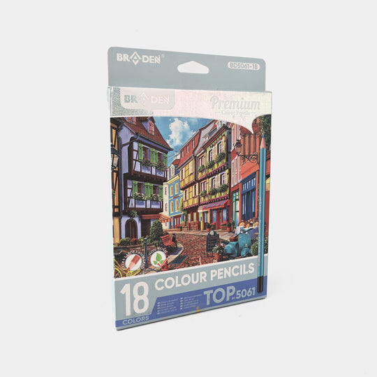 Braden Color Pencils 18PCs For Kids