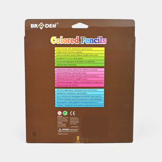 Braden Color Pencils 12PCs For Kids
