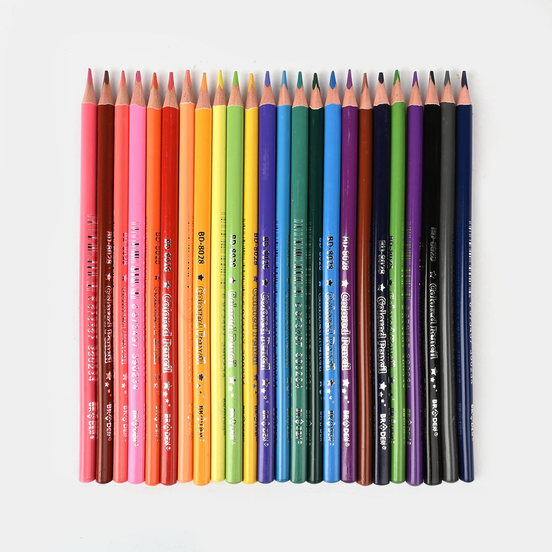 Braden Color Pencils 24PCs For Kids