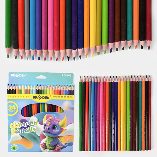 Braden Colored Pencils | Vivid & Break-Resistant | 24Pcs