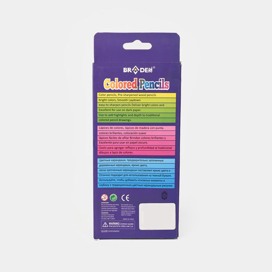 Braden Color Pencils 12PCs For Kids