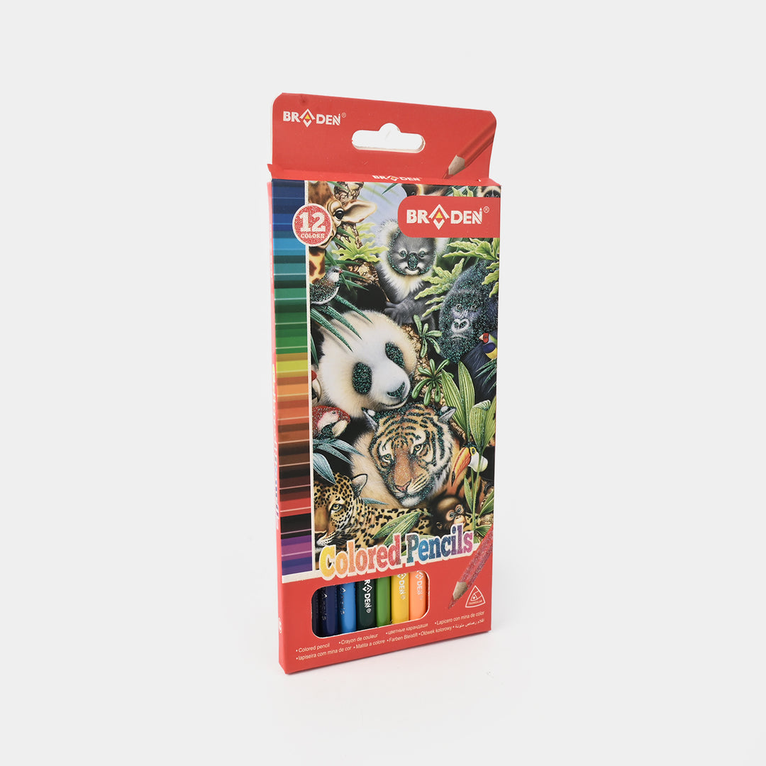 Braden Color Pencils 12PCs For Kids