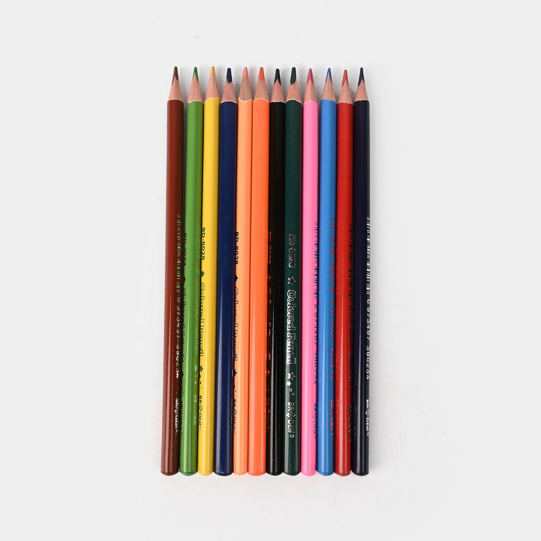 Braden Color Pencils 12PCs For Kids