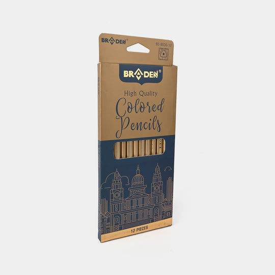 Braden Color Pencils 12PCs For Kids