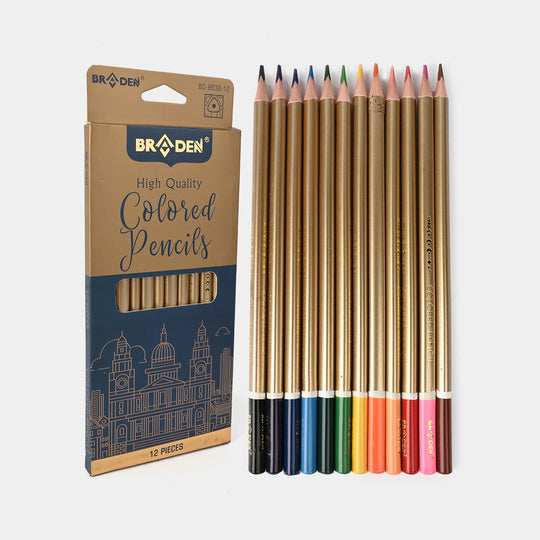 Braden Color Pencils 12PCs For Kids