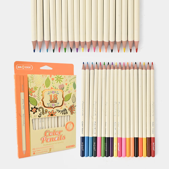 Braden Color Pencils 18PCs For Kids